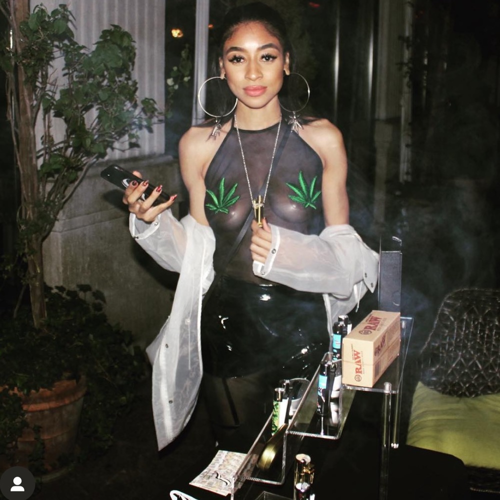 Mesh Pot Leaf Bodysuit